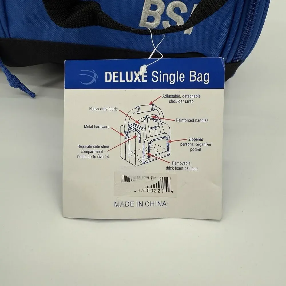 BSI Deluxe Single Bowling Bag Black/Blue